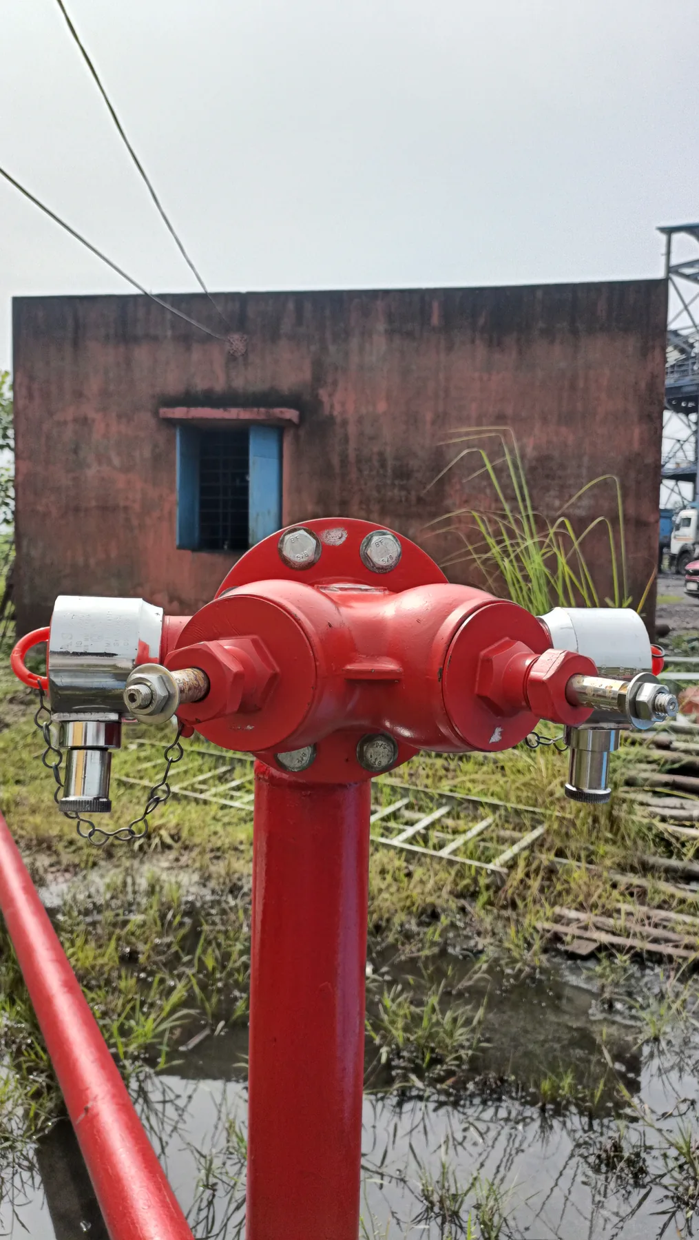 Fire hydrant valve installed at an Ignispin project site